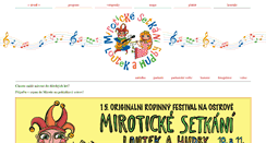 Desktop Screenshot of mirotickesetkani.cz